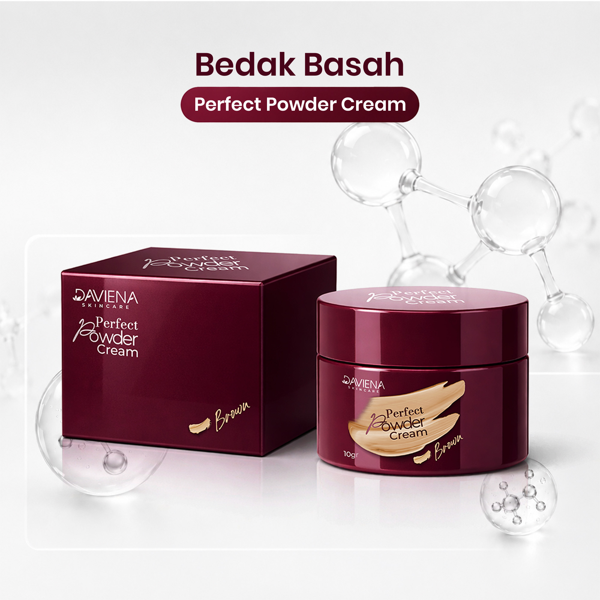 Perfect Powder Cream - Bedak Basah Brown
